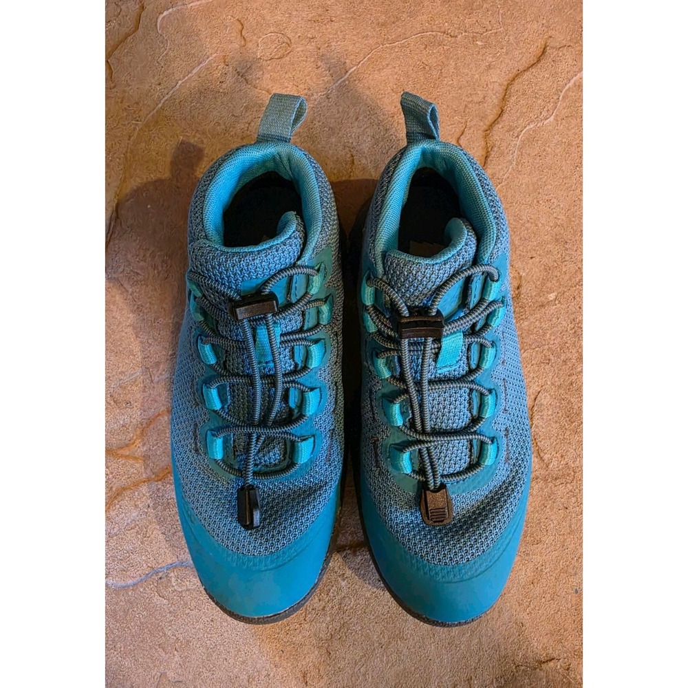 REI Co-Op Kid's Flash US 1Y EU 32 Aqua Blue Vista Trekking Hiking Shoes Boots - Picture 5 of 7
